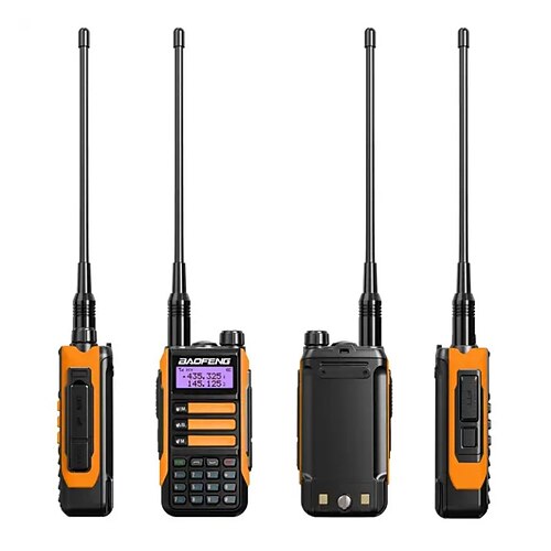 1 pz walkie-talkie tri band professionale da caccia prosciutto impermeabile a lungo raggio tipo-c caricabatterie vhf uhf radio portatile bidirezionale