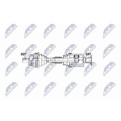 Nty Antriebswelle [Hersteller-Nr. NPW-ME-022] für Mercedes-Benz Image