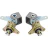 Rosvola - Go Kart Direction Knuckle Axe, 2pcs 17mm Moyeux de Roue Avant Axe de Direction Facile à