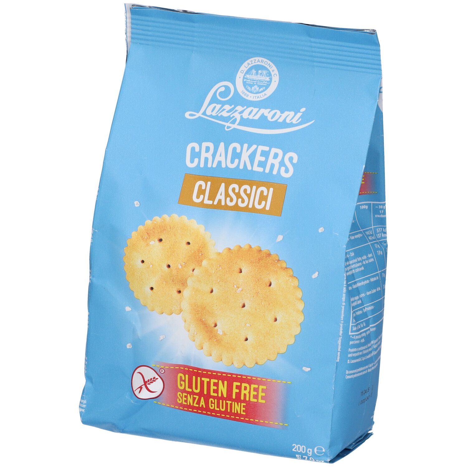 Lazzaroni Crackers Classici Senza Glutine 200 g Snack