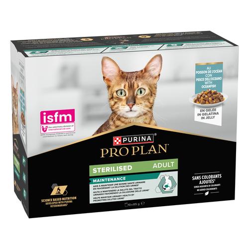 10x85g PURINA PRO PLAN Cat Sterilised Adult Maintenance Meeresfisch Katzenfutter nass