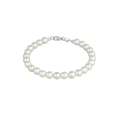 Elli - Muschelkernperlen 925 Sterling Silber Armbänder & Armreife 1 ct Damen