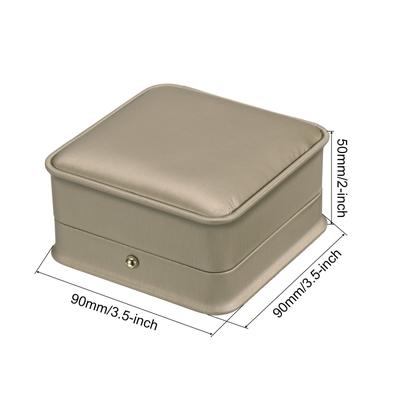 2pcs PU Leather Bracelet Boxes Classic Bangle Box Jewelry Gift Storage