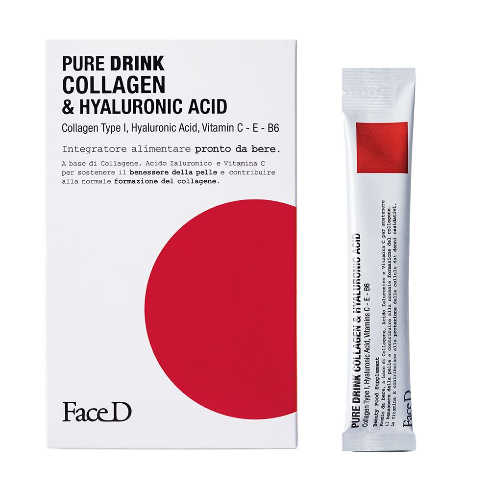 Face D Integratore Pure Drink Collagene e Acido Ialuronico 450 ml Solu