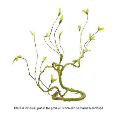 TEMU Reptile Habitat Enhancer - 1pc Artificial Vine For Climbing Pets, Ideal For Frogs, Sugar Gliders & Lizards - Pe Material