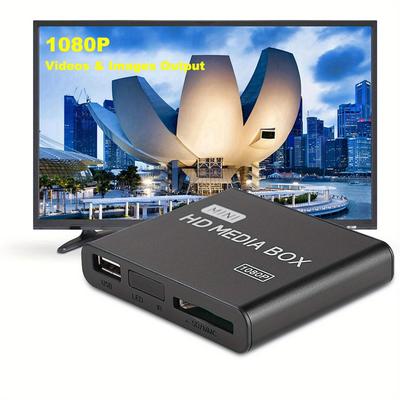 TEMU Full Hd Mini Box Media Player 1080p Media Player Box