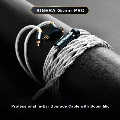 KINERA Gramr PRO Professionelles In-Ear-Upgrade-Kabel mit Boom-Mikrofon Image