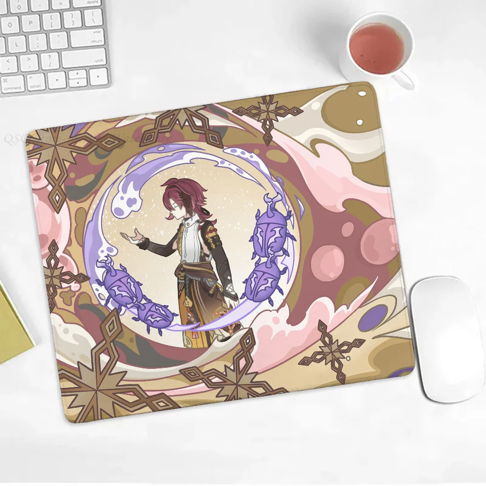 1pc Genshin Impact Heizou Boden matte kleines Lockedge Mauspad für Gamer Computer Schreibtisch Pad rechteckigen Anti-Rutsch-Gummi