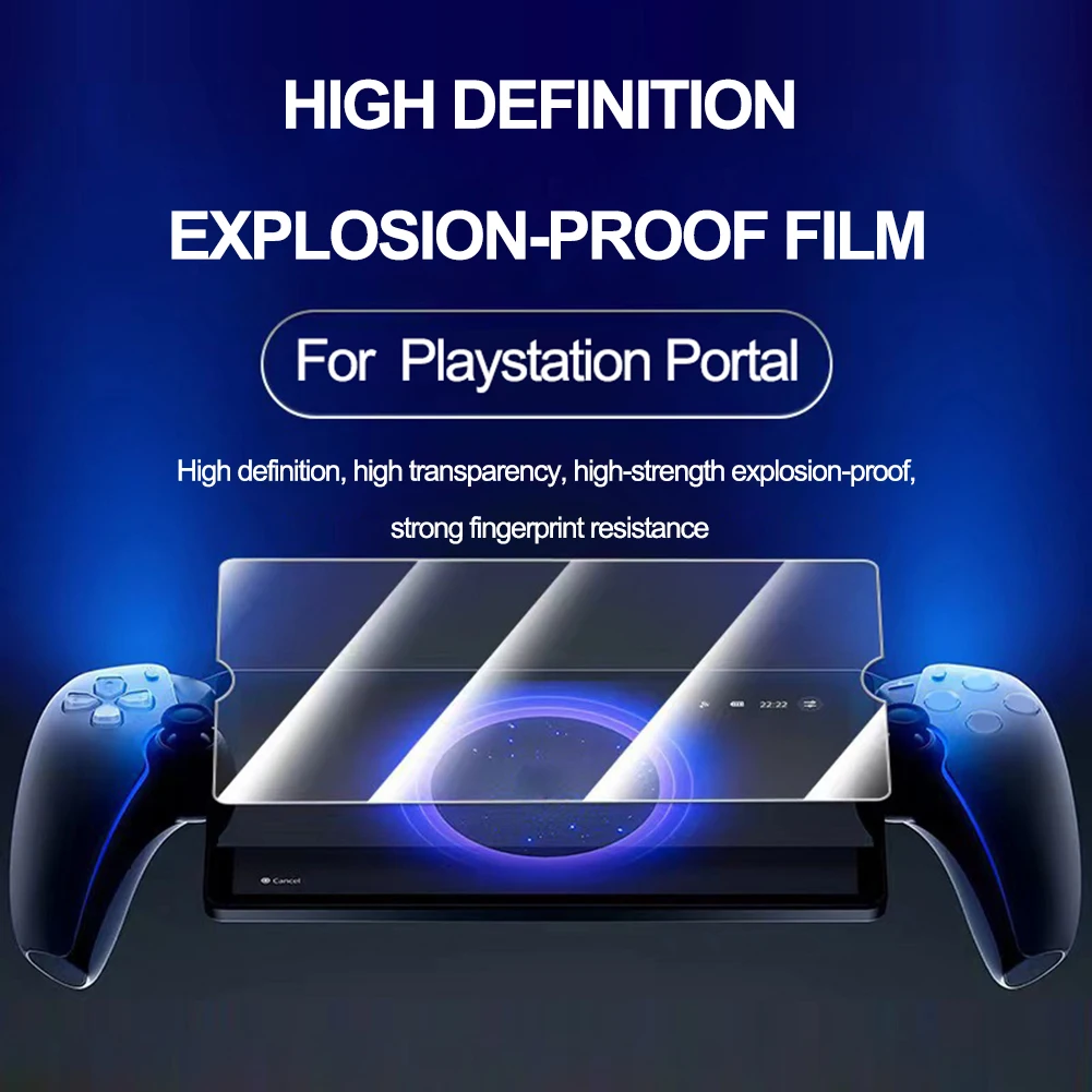 2er-Pack Displayschutzfolie, HD-klarer Bildschirmfilm, gehärtetes Glas, Anti-Blaulicht, für PlayStation Portal Remote Player 8 in 2023 Image
