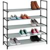 Xl Schuhregal Stecksystem, 5 Ebenen, für 20 Paar Schuhe, Stoff Schuhständer, HxBxT: 90,5 x 87,5 x