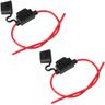 2x kfz Sicherungshalter Flachsicherung max.30A 14AWG pkw Sicherung hifi