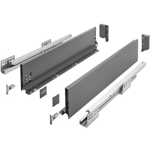 Anthrazit Schubladensystem Unterflurführungen Schublade Soft Close 250mm 120mm