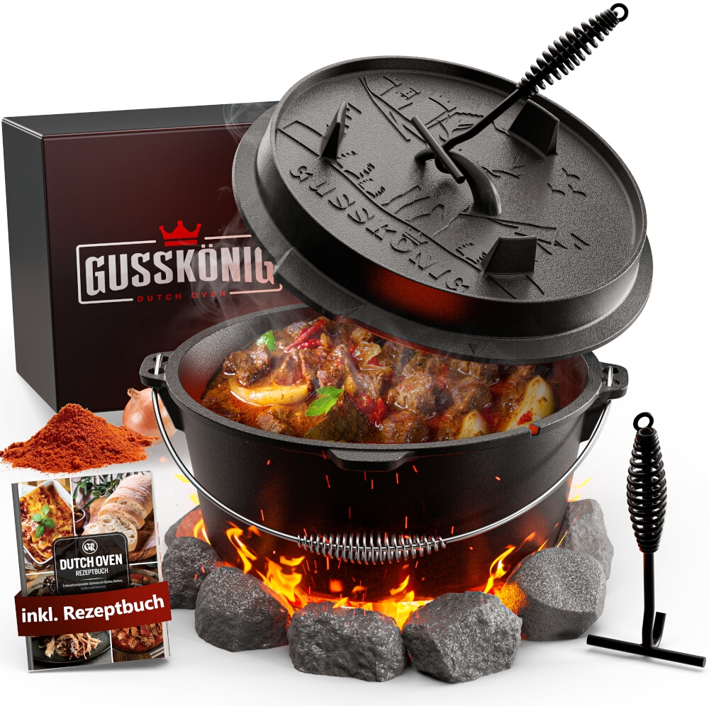 GUSSKÖNIG Dutch Oven 7 l mit Füßen Image