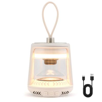 Costway Outdoor Waterproof Camping Lantern Speaker with 3 LED Light Colors