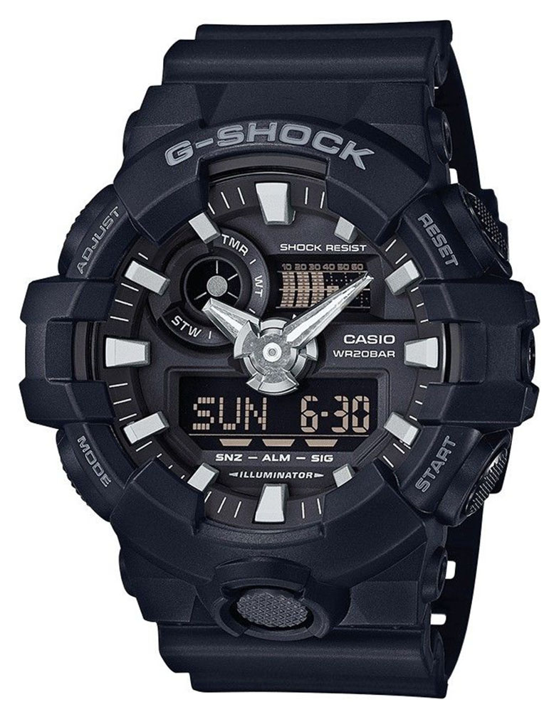 Casio G-shock Schwarz Herren Armbanduhr GA-700-1BER Image