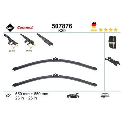 Swf Wischblatt [Hersteller-Nr. 507876] für Audi, Mercedes-Benz, Porsche, VW Image