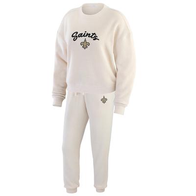 New Orleans Saints WEAR By Erin Andrews Rib Knit Lounge Set - Damen Image