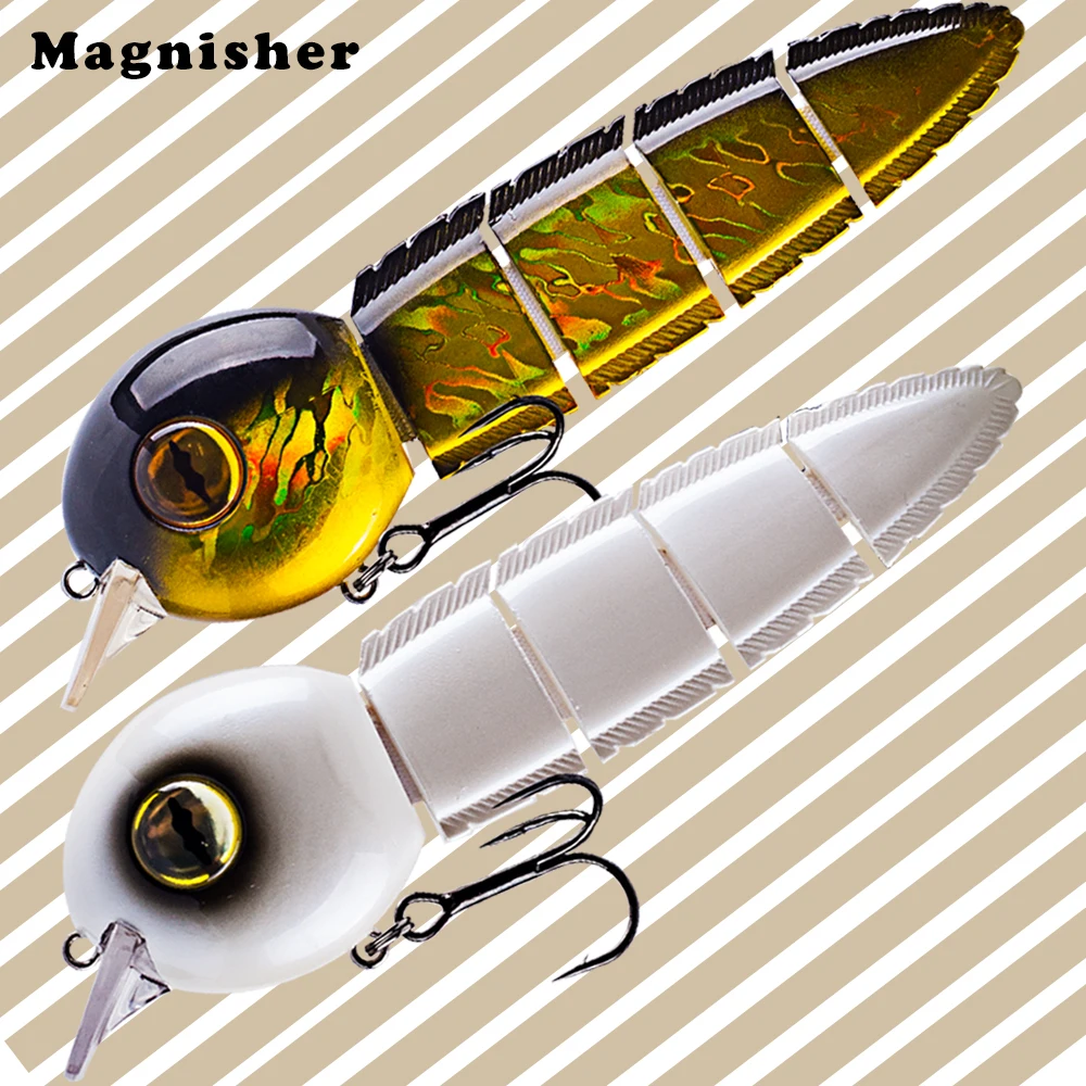 Magnisher Maßgeschneiderte Multi Jointed Swimbait 12,5 cm Float Sink Perfekte Schwimmfischköder Kaulquappe Harte Köder Bass Pesca Tackle Image