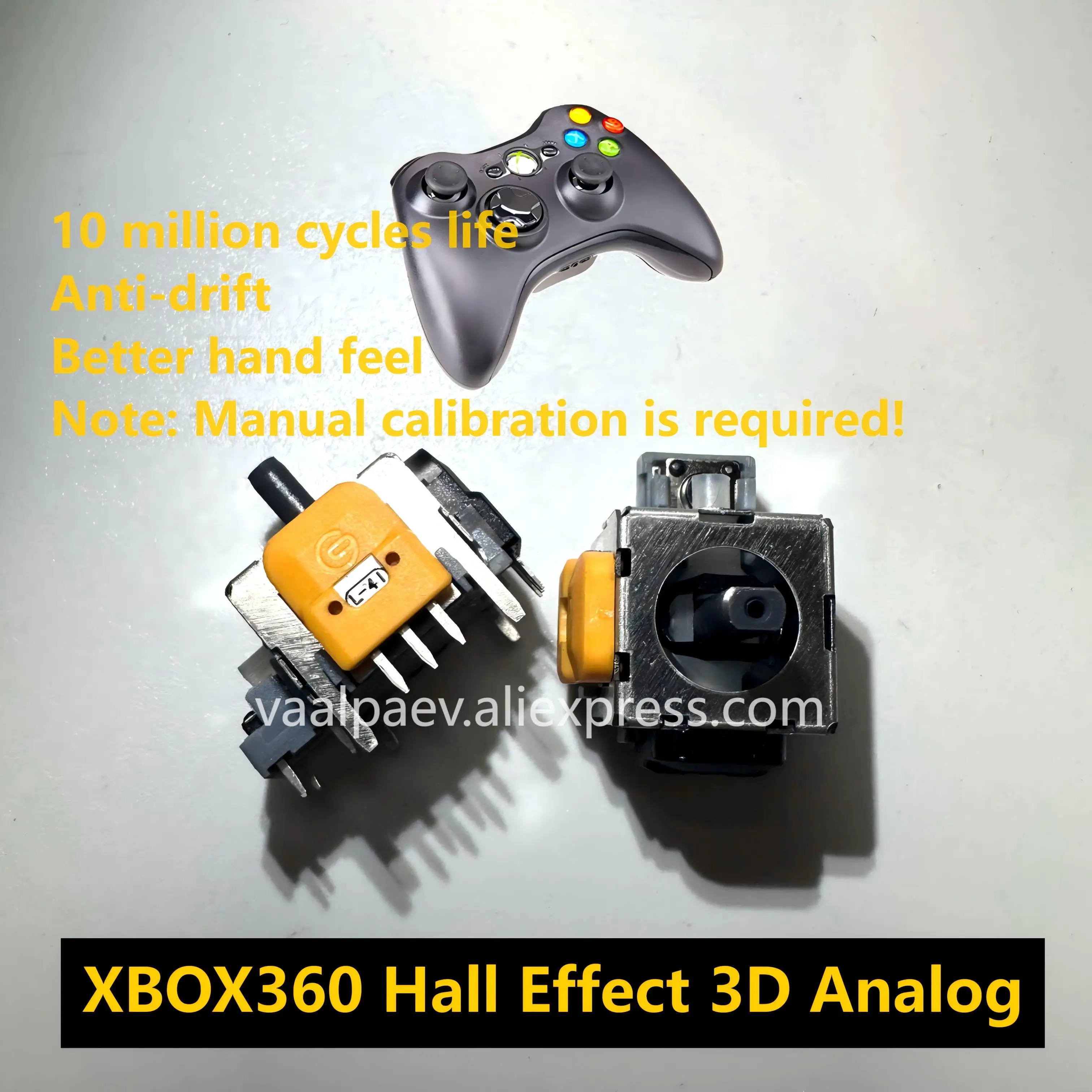 Für XBOX360 Hall Effect 3D Analog Joystick Anti-Drift 10 Millionen Zyklen Lebensdauer Image