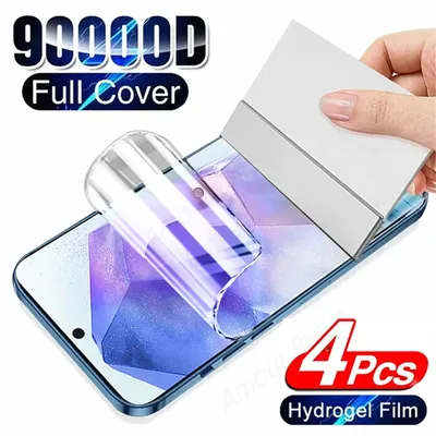 1-4Pcs Hydrogel Film Screen Protectors Für Samsung S25 S24 Ultra S23 S22 Plus S21 S20 FE S10 m62 M31 M21 Hinweis 20 10 Nicht Glas