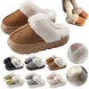 Winter Frauen Plattform Hausschuhe Damen Schuhe PelzFleece Gefüttert Hausschuhe Frauen Schaum
