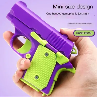 Neue Ankunft Stress Relief ABS Kunststoff Mini 1911, 3D Gedruckt Schwerkraft Zappeln Pistole Pistole Image
