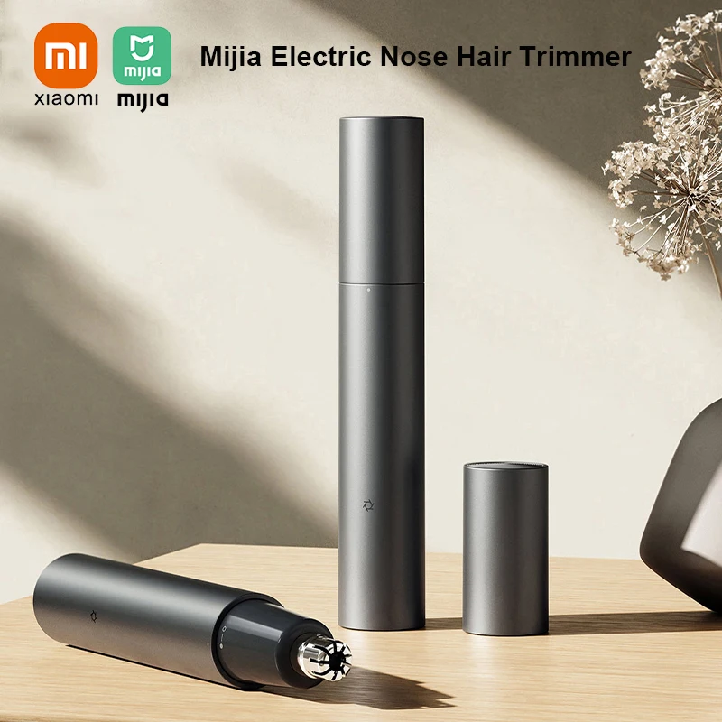 Xiaomi Mijia Elektrischer Nasenhaartrimmer Tragbarer Wiederaufladbarer Nasen- und Ohrhaartrimmer Schmerzloser Augenbrauentrimmer für Männer und Frauen Image