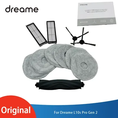 Original Dreame L10s Pro Gen 2 Roboter-Staubsauger, Ersatzteil-Set, Gummi-Haupt-/Seitenbürste, Image