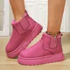 Winter neue kurz ärmel ige Damen stiefel mit verdickter Wärme und Schneeschuhen Schuhe für Damen Plateaus tiefel plus Größe 44