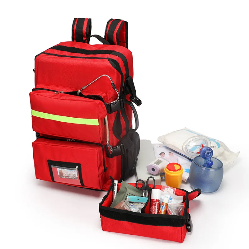 Erste-Hilfe-Kits Notfall-Rettungs rucksäcke mit großer Kapazität sortierte Lagerung Outdoor-Camping-Überlebens kits Medizinische Kits Image