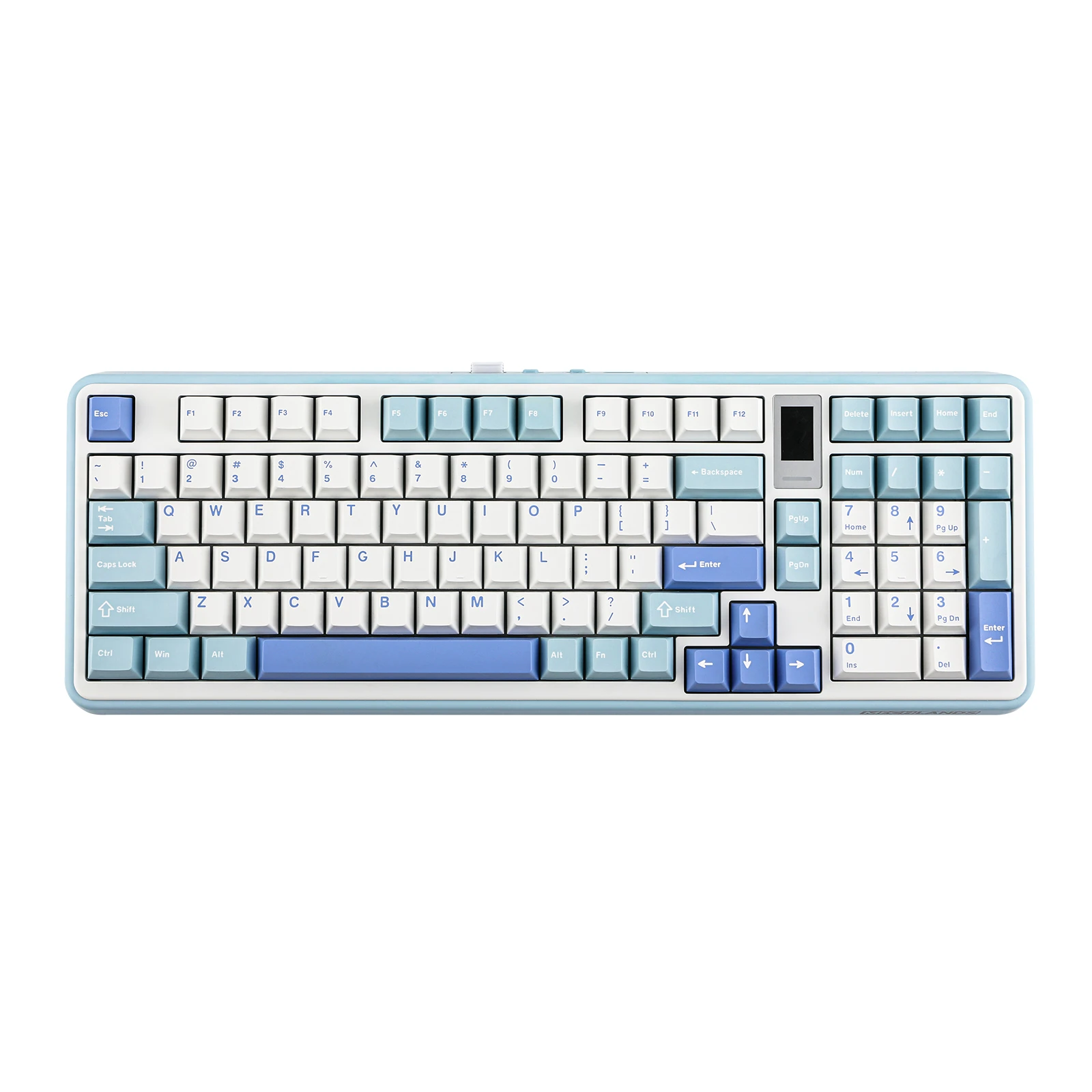 MechLands Vibe99 1800 Layout, dichtung montierte kabelgebundene/Bluetooth/2,4 GHz kabellose mechanische Tastatur mit 1,06-Zoll-TFT-Bildschirm Image