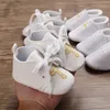 Neugeborene Babys chuhe weiße Tauf schuhe 0-18 Monate alte weiche Sohle rutsch feste Freizeit schuhe