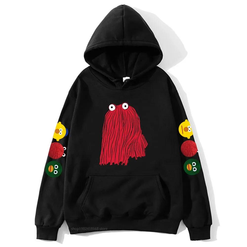 RED GUY Hoodies Cartoon Dont Hug Me Im Scared Sweatshirt for Women Winter Sudadera Top Male Streetwear Y2k Clothes Mens Clothing