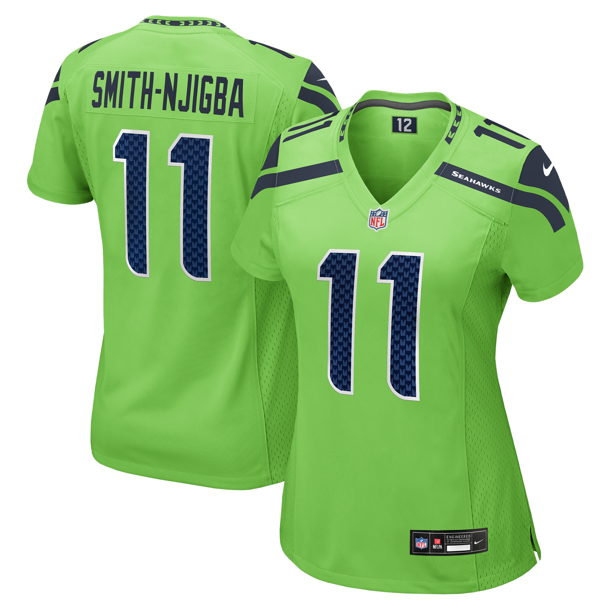 Seattle Seahawks Nike Game Sekundär Ausweichtrikot - Neongrün - Jaxon Smith-Njigba - Damen Image