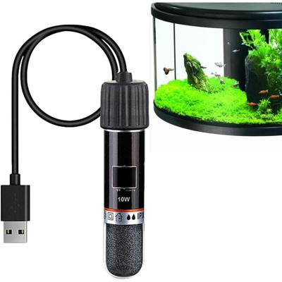 Aougo - Mini-Aquarienheizung Thermostat 10W usb wiederaufladbarer Stab zum Heizen Platzsparendes