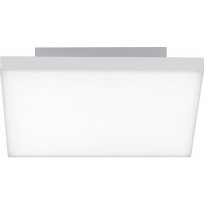 JustLight led Deckenleuchte Canvas weiß 29,5 x 29,5 cm dimmbar Deckenleuchte