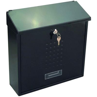 Primaster Briefkasten 360 x 100 x 370 mm inkl Namenschild Wandbriefkasten Image