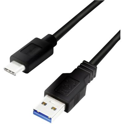 Logilink - USB-Kabel usb 3.2 Gen1 (usb 3.0 / usb 3.1 Gen1) usb-a Stecker, usb-c® Stecker 1.00 m CU01 Image