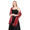 roter glitzernder Fransenschal für Damen – leichter Abendschal für Hochzeiten, Partys und formelle Anlässe – elegantes und stilvolles Accessoire