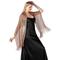 roter glitzernder Fransenschal für Damen – leichter Abendschal für Hochzeiten, Partys und formelle Anlässe – elegantes und stilvolles Accessoire