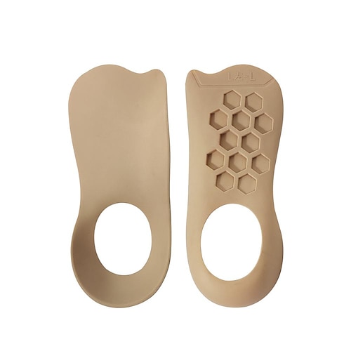 1 Paar U-förmige korrigierende Einlegesohle aus weichem Silikon, Plantarfaszien-Bogenstütze, geeignet für die Korrektur von Plattfüßen Image
