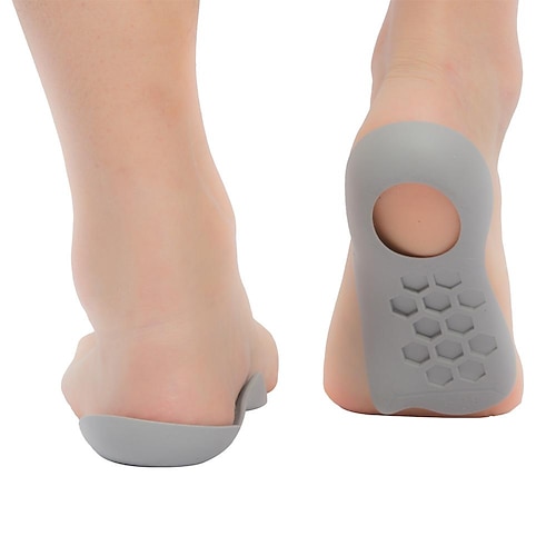 1 Paar U-förmige korrigierende Einlegesohle aus weichem Silikon, Plantarfaszien-Bogenstütze, geeignet für die Korrektur von Plattfüßen Image