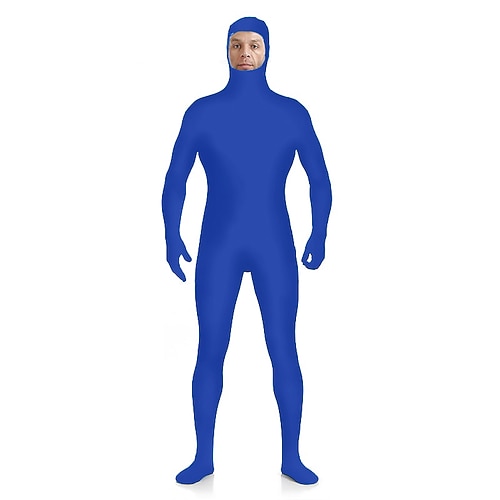 Zentai-Anzüge Ganzkörperanzug Ganzkörperanzug Karnevalskostüm Ganzkörperanzug Herren Damen Sex Einfarbig Elasthan Lycra Kostüm für Halloween Erwachsene Image