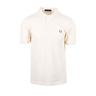 Fred Perry Mens Plain Polo Shirt Ecru/Marmalade - White - Size 3XL | Fred Perry Sale | Discount Designer Brands