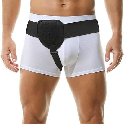 Hernia Belts for Men, Inguinal Hernia Belt, Adjustable Groin Belt Fits Left or Right Side, Hernia Support Truss for Inguinal, 1 Removable Compression Pad