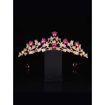 Silver Bridal Tiara with Heart-Shaped Rhinestones and Intricate Floral Design - Perfect for Weddings, Proms, and Special Occasions