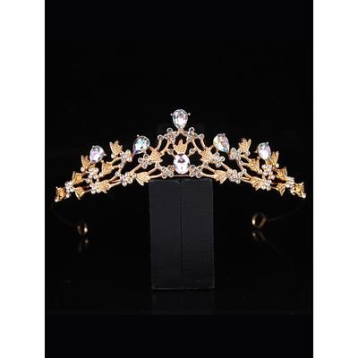 Silver Bridal Tiara with Heart-Shaped Rhinestones and Intricate Floral Design - Perfect for Weddings, Proms, and Special Occasions