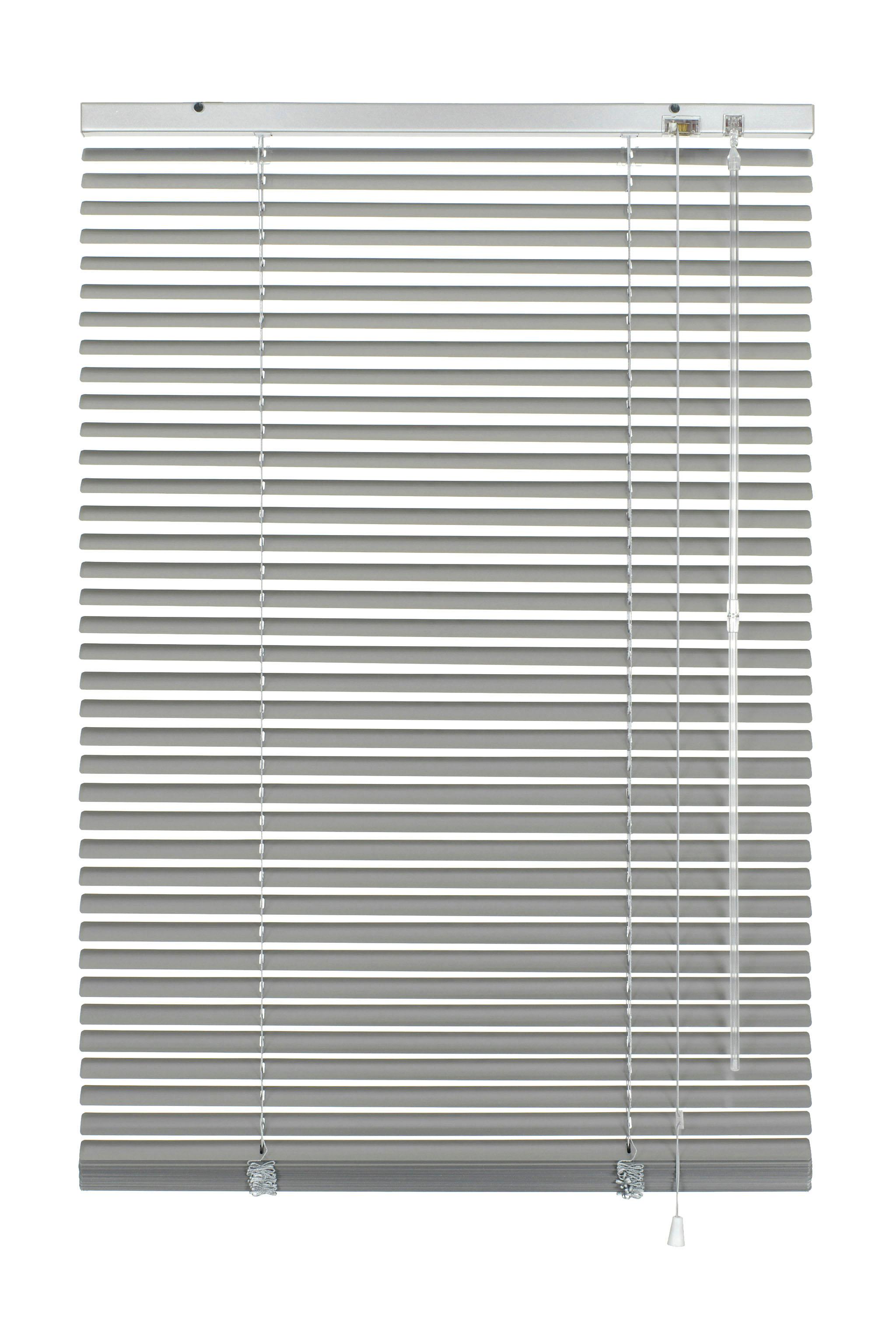 Jalousie GARDINIA "Aluminium-Jalousie 25 mm" Gr. 6, silber (silberfarben), B:120cm H:130cm, Jalousien, Jalousiebänder farblich passend Image