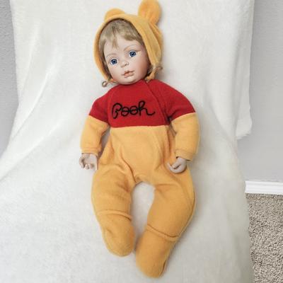 Disney Toys | Ashton Drake Disney Winnie The Pooh Outfit 18" Porcelain You Need A Hug Cindy | Color: Orange/Red | Size: 18 Inch