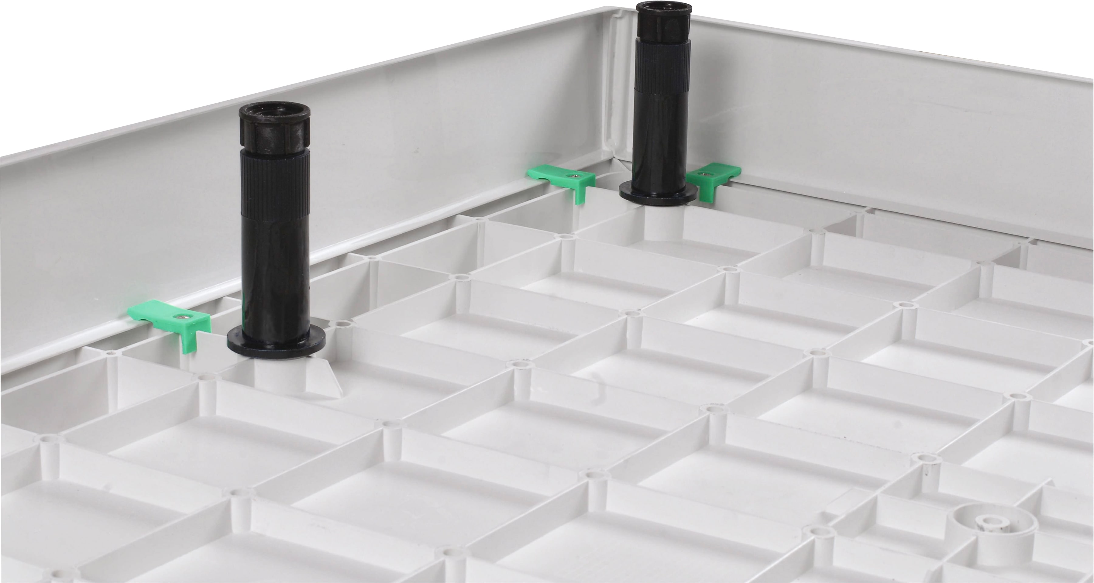 Duschwannenfüße SANOTECHNIK "SMC", schwarz, H:9cm Ø:5,5cm, Kunststoff, Möbelfüße, belastbar bis 150 kg